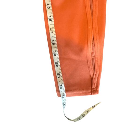 BSP Women’s Orange Cropped Leggings Medium High Waist Mesh Side Workout Pants - Picture 8 of 8